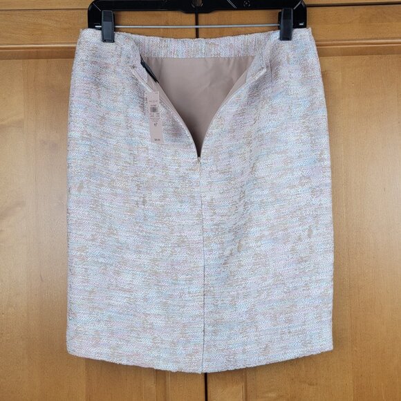NWT Ann Taylor Factory Multicolor Pastel Textured Pencil Skirt - 4P - Picture 9 of 9